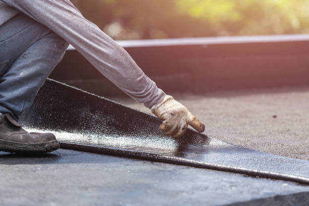 Professional Waterproofing technician working in Westwood, NJ